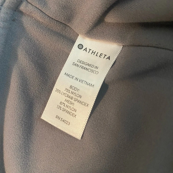 Athleta leggings gray with sheer panels on legs size small comfort yoga - Picture 4 of 6